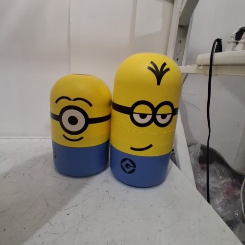 2PC MINIONS STACKABLE STORAGE CONTAINER - 12.25" / 15" - YELLOW/BLUE (MODEL: 2038101) image 4