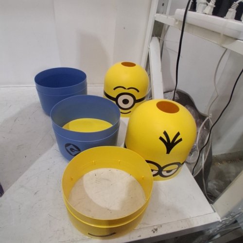 2PC MINIONS STACKABLE STORAGE CONTAINER - 12.25" / 15" - YELLOW/BLUE (MODEL: 2038101) image 6