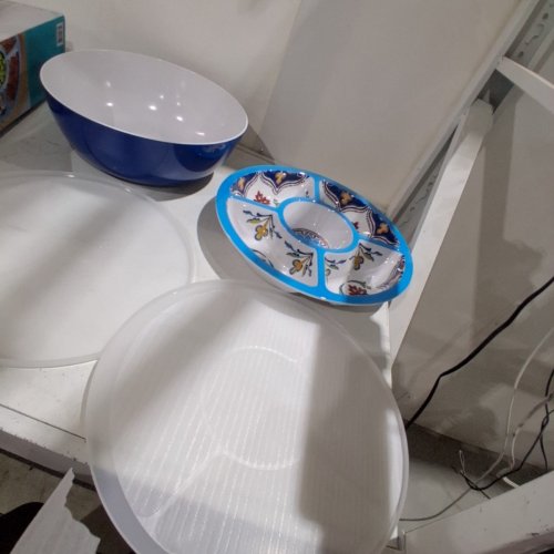 4PC PANDEX MELAMINE SERVING SET, BLUE PATTERN (MODEL:1901790) image 2