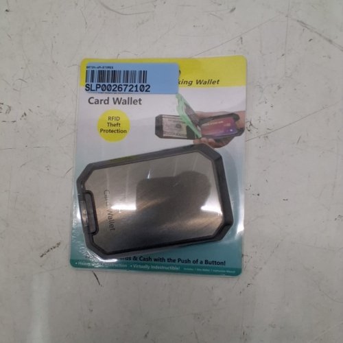 RFID PROTECTED CARD WALLET - 2.85" X 4.35" X 0.75" - GREY image 2