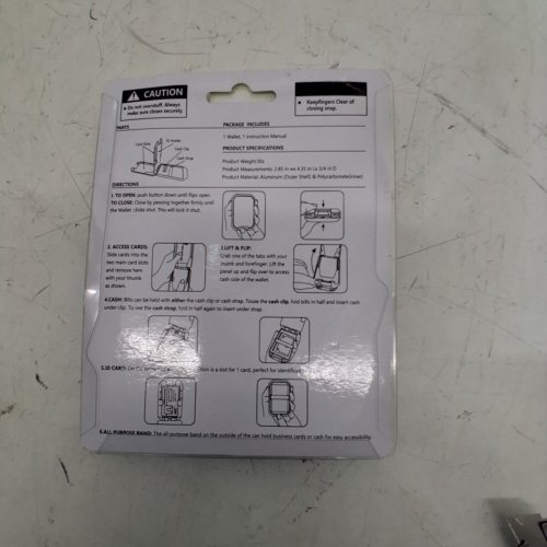 RFID PROTECTED CARD WALLET - 2.85" X 4.35" X 0.75" - GREY image 3