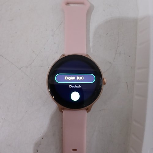 YOEVER VERYFIT SMART WATCH COMPATIBLE IPHONE/ANDROID/SAMSUNG WITH HEART RATE/SLEEP/HEALTH MONITOR - PINK/GOLD (MODEL: DR03-PINK) image 2