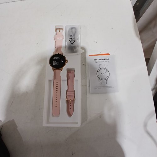 YOEVER VERYFIT SMART WATCH COMPATIBLE IPHONE/ANDROID/SAMSUNG WITH HEART RATE/SLEEP/HEALTH MONITOR - PINK/GOLD (MODEL: DR03-PINK) image 3