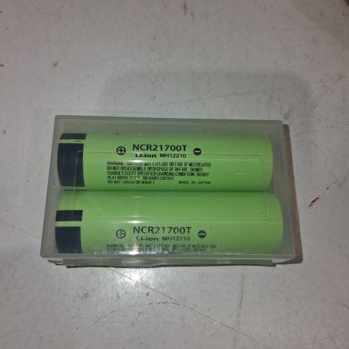 2PC LI-ION 217 OEM BATTERIES WITH 5,000MAH - GREEN (MODEL: NCR21700T) image 2
