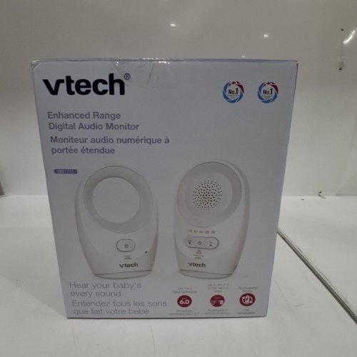 VTECH LONG RANGE AUDIO BABY MONITOR - WHITE (MODEL: DM1111) image 6