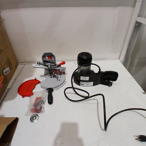 OREGON COMPACT BENCH GRINDER, UNIVERSAL SAW CHAIN SHARPENER, FOR ALL CHAINSAW CHAINS - 120-VOLT - RED (MODEL:410-120) image 3
