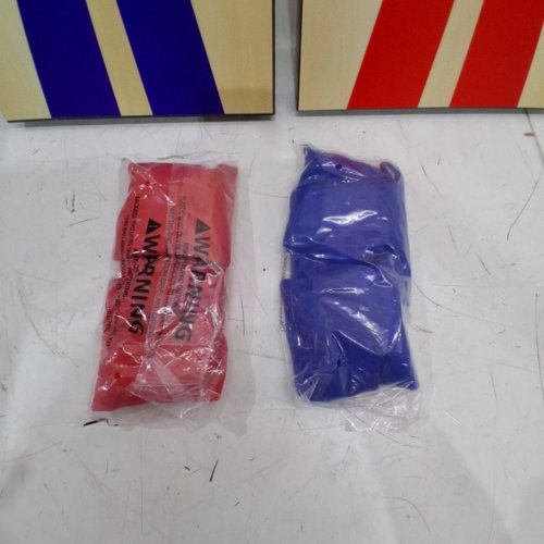 GOSPORTS PORTABLE SIZE CORNHOLE GAME SET WITH 6 BEAN BAG - 2FT X 1FT - WOOD/BLUE/RED (MODEL : CH-03-MDF-WOOD) image 3