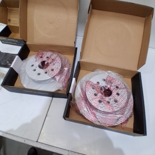 2PC POWERSTOP EVOLUTION COATED BRAKE ROTORS WITH BRAKE PADS - FOR LEXUS LS 430 2001-2006 (MODEL: JBR939EVC) image 3