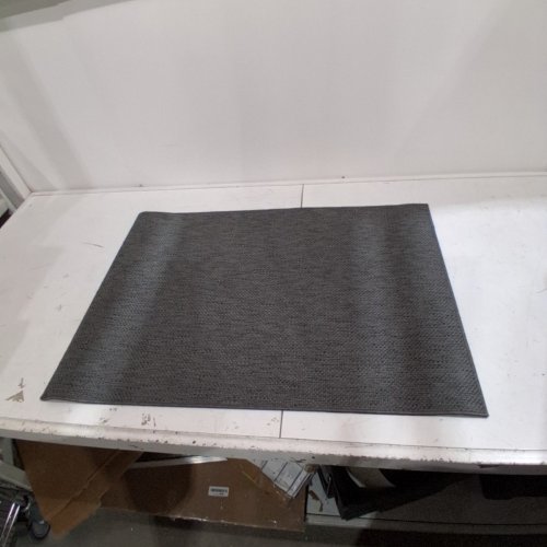 COLOR & GEOMETRY THIN DOOR INDOOR MAT - 22" X 32" - GREY image 2