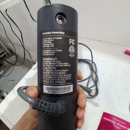 SCHENLEY STEAM MOP - 120 V 1200W - PINK / BLACK (MODEL: SLFCSM054) image 3