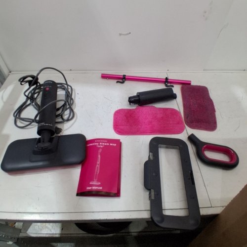 SCHENLEY STEAM MOP - 120 V 1200W - PINK / BLACK (MODEL: SLFCSM054) image 4