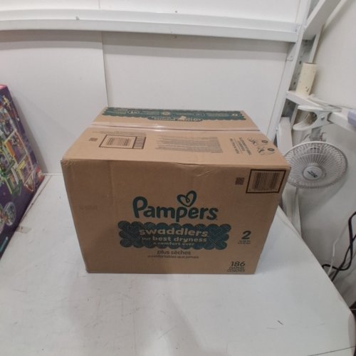 186PK PAMPERS SWADDLERS DISPOSABLE DIAPERS - SIZE 2 image 3