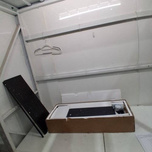 SHINTENCHI OVER THE TOILET STORAGE CABINET WITH ADJUSTABLE SHELF AND GLASS DOORS - 23.6" X 8.5" X 65.4" - BLACK (MODEL: SHX-MTJ2466B-BK-X-0-S) image 3