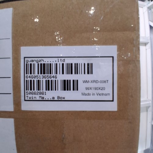 MEMORY FOAM MATTRESS IN A BOX - TWIN - GREY / BLUE (MODEL: WM-XRD-008T) image 2