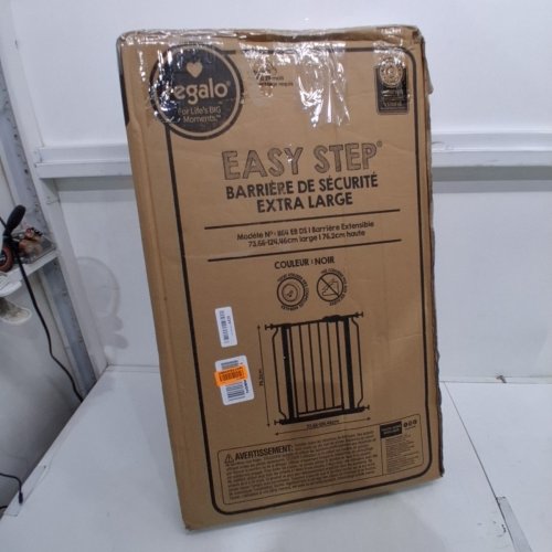 REGALO EASY STEP EXTRA WIDE SAFETY GATE - 29-49" X 30" - BLACK (MODEL: 1164 EB DS) image 3