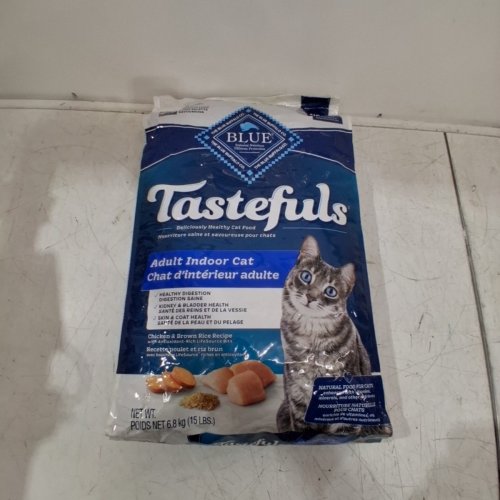 BLUE BUFFALO TASTEFULS INDOOR ADULT DRY CAT FOOD - 15 LBS - CHICKEN & BROWN RICE RECIPE image 2