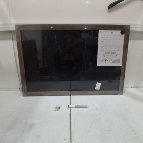 U BRANDS MAGNETIC CHALKBOARD - 24" X 36" - RUSTIC WOOD (MODEL: 4549U00-01) image 2