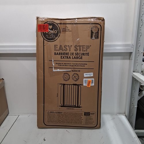 REGALO EASY STEP EXTRA WIDE BABY GATE - 30" X 29"-49" - WHITE (MODEL: 1164 EW DS) image 4