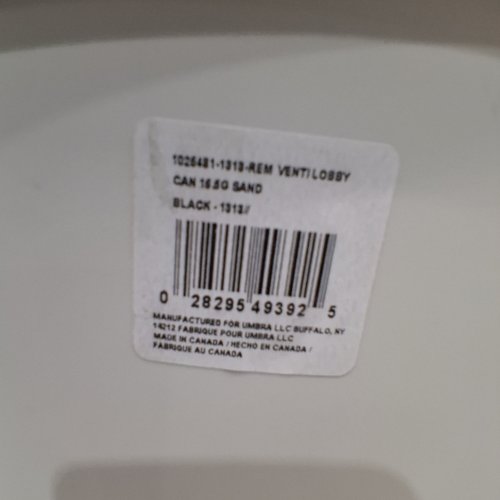 2PK UMBRA VENTI KITCHEN/LOBBY WASTE TRASH GARBAGE CAN - 16 GAL - SAND image 3