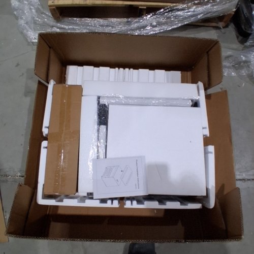 WOOD NIGHTSTAND WITH DRAWERS ON WHEELS - BLACK image 3