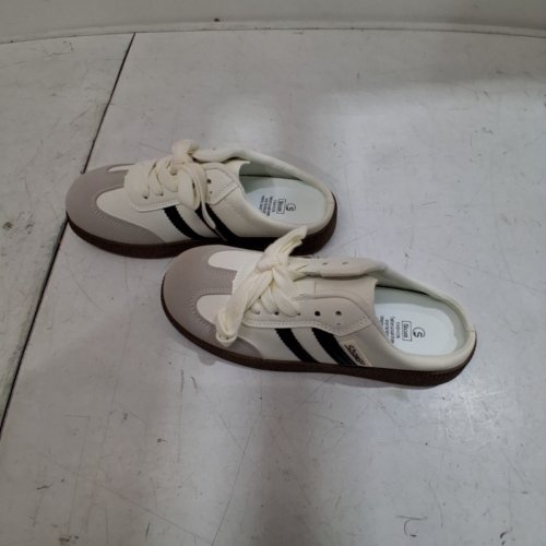 WOMEN'S SHOWGO SLIDES - SIZE 9-9.5 (EURO 40) - CREAM WHITE/BLACK image 2