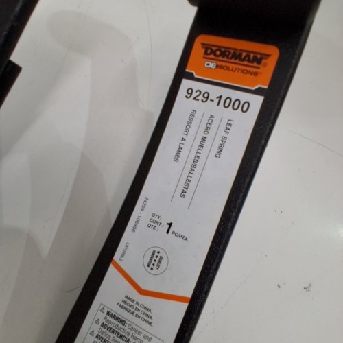 2PC DORMAN UTILITY TRAILER LEAF SPRINGS - 1600LBS MAX - BLACK (MODEL: 929-1000) image 2