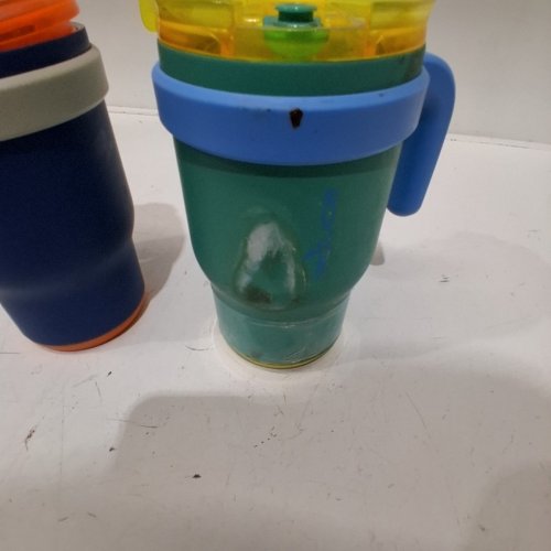 2PK REDUCE COLDEE TUMBLERS WITH STRAWS - 14 OZ - BLUE/GREEN (MODEL: 2630879) image 3