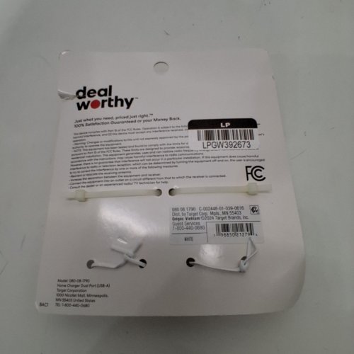 2PK DEALWORTHY DUAL PORT USB-A WALL CHARGERS - 24W - WHITE image 3