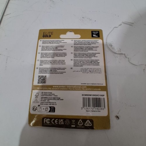 EMTEC ELITE GOLD MICROSDHC CARD - 128GB - UHS-1 - CLASS 10 (MODEL: UHS-I U1) image 3