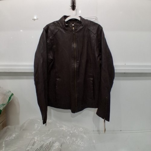 MEN'S MILWAUKEE LEATHER VINTAGE MOTO STYLE FASHION JACKET - LARGE - BROWN (STYLE: SFM1803) image 2