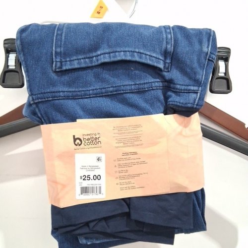 WOMEN'S PAISLEY SKY MATERNITY KNIT DENIM OVER THE BELLY JEGGING - MEDIUM - BLUE image 3