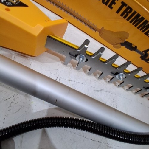 ECARKE TELESCOPIC CORDLESS ELECTRIC POLE SAW/HEDGE TRIMMER -  **TOOL ONLY ** - 20V/7.7FT-9.2FT/20" BLADE - YELLOW/BLACK image 3