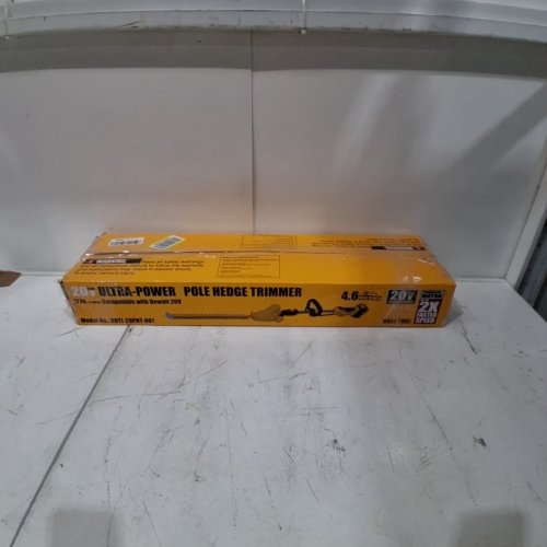 ECARKE TELESCOPIC CORDLESS ELECTRIC POLE SAW/HEDGE TRIMMER -  **TOOL ONLY ** - 20V/7.7FT-9.2FT/20" BLADE - YELLOW/BLACK image 5