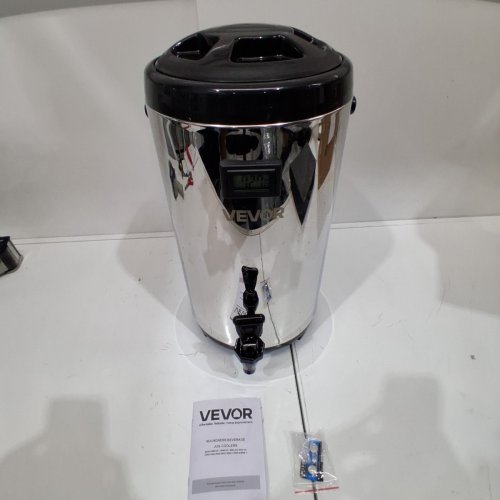 STAINLESS STEEL THERMO INSULATED BEVERAGE DISPENSER WITH SPIGOT - 9.2L - SILVER/BLACK (MODEL: WNS-D3) image 3