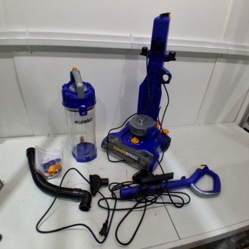 EUREKA POWERSPEED CORDED LIGHTWEIGHT UPRIGHT BAGLESS VACUUM CLEANER WITH ACCESSORIES - BLUE (MODEL: NEU182C) image 3