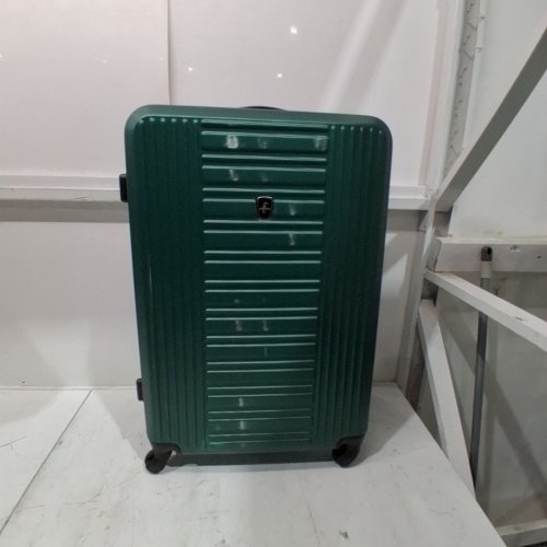 ATLANTIC ACCLAIM II LIGHTWEIGHT HARD-SIDE LARGE CHECKED LUGGAGE WITH TSA LOCKS - 28" - GREEN (MODEL: AL16774) image 2