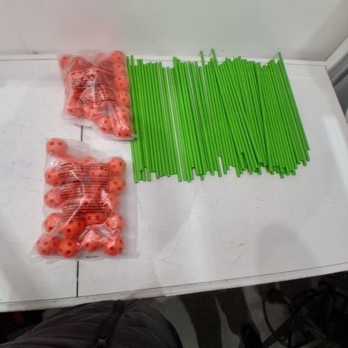 130PC TINY LAND FORT BUILDING KIT FOR KIDS - GREEN/ORANGE (MODEL: FB0001-V2) image 2