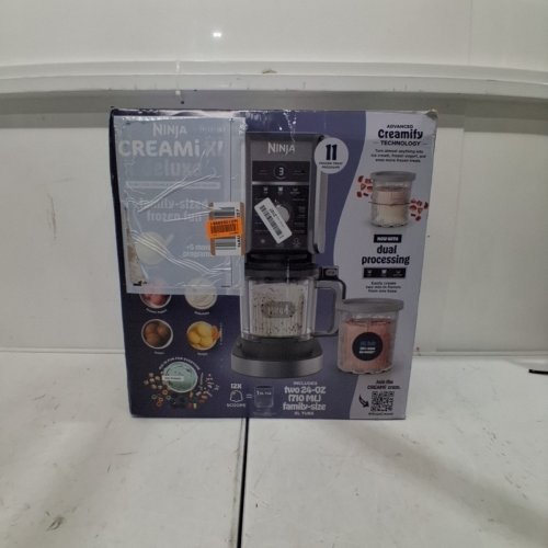 NINJA CREAMI DELUXE 11-IN-1 DIGITAL FROZEN TREAT MAKER - MAKES 24OZ PINTS - SILVER (MODEL: NC501C) image 6