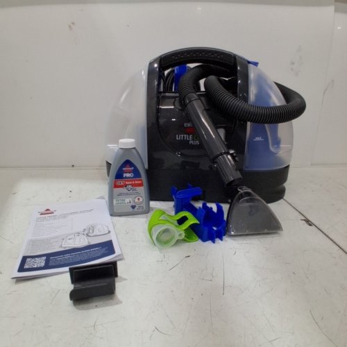 BISSELL LITTLE GREEN PLUS PORTABLE CARPET & UPHOLSTERY DEEP CLEANER - 48OZ TANK - BLUE/BLACK (MODEL: 14006) image 3