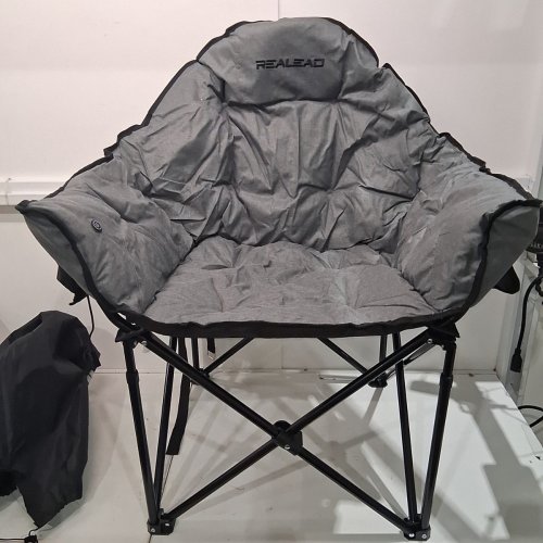 REAL EAD OUTDOOR HEATED CAMPING CHAIR - 400LBS; 5V DC 2A (10W) - GRAY (MODEL: APL-LB701-GH) image 3