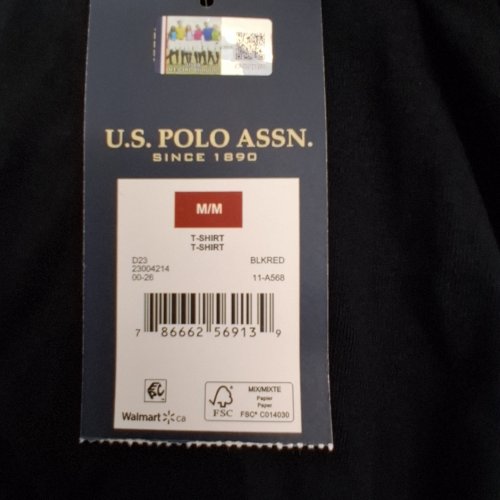 MEN'S U.S. POLO ASSN. T-SHIRT - MEDIUM - BLACK image 2