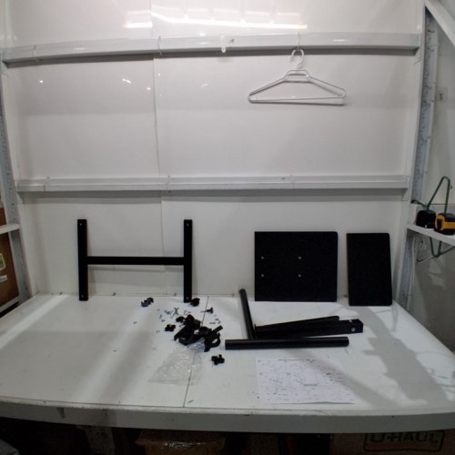 MOBILE ROLLING ADJUSTABLE HEIGHT OVERBED LAPTOP READING TRAY TABLE - 22.8" TO 35" - BLACK (MODEL: 0203) image 2