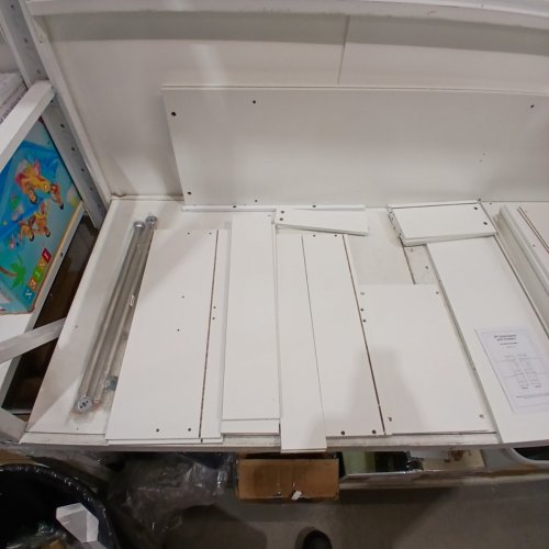 UNBRANDED ADJUSTABLE CLOSET SYSTEM WITH 3 DRAWERS AND 3 RODS - WHITE image 5