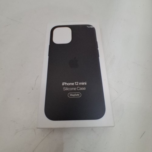 APPLE SILICONE CASE WITH MAGSAFE FOR IPHONE 12 MINI - BLACK (MODEL: A2496) image 2
