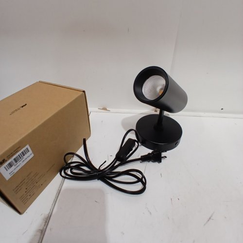 AISILAN LED ADJUSTABLE MODERN DIRECTIONAL MONOPOINT SPOTLIGHT CEILING LIGHT FIXTURE WITH 360° ROTATION & 90° TILT - 12W - 3000K - BLACK image 3