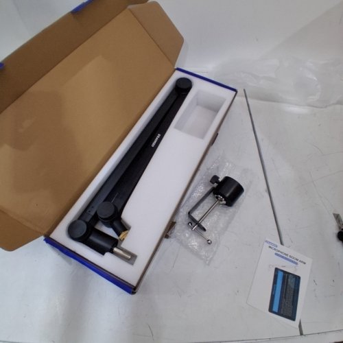 AOKEO AK-48 BOOM ARM MICROPHONE STAND WITH CLAMP FOR TABLE/DESK WITH DETACHABLE RISER - FOR 5/8" MIC OR 3/8" ADAPTER WITHIN 2KG - BLACK (AK-48) image 2