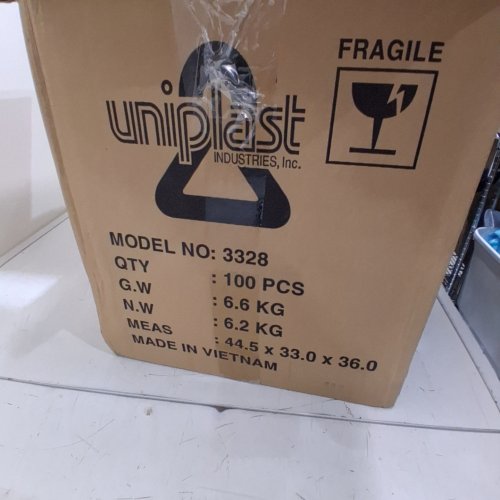 100PK UNIPLASTIC PLASTIC CLOTHES HANGERS - BLACK image 2