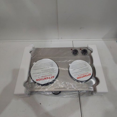 CUSIMAX PORTABLE DOUBLE HOT PLATE - 1800W - 13" X 19" - STAINLESS STEEL ( MODEL- CMHP-C180) image 2