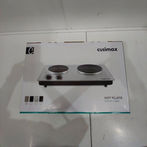 CUSIMAX PORTABLE DOUBLE HOT PLATE - 1800W - 13" X 19" - STAINLESS STEEL ( MODEL- CMHP-C180) image 3