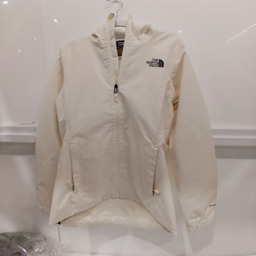 WOMEN'S THE NORTH FACE HOODED ZIP JACKET - SMALL - OFF-WHITE image 2